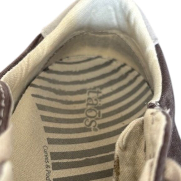 Taos Z Soul Zippered Lace Up Sneakers -Brown/Gray - 8 - Picture 13 of 13